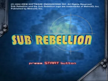 Sub Rebellion screen shot title